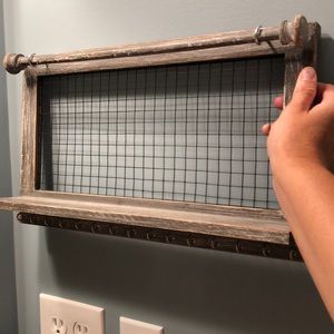 Rustic jewelry shelf